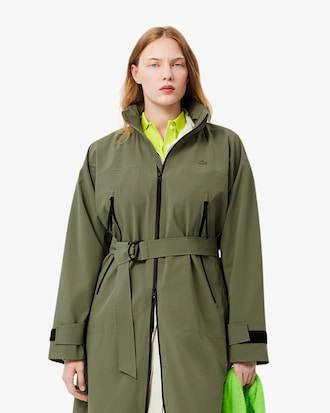 Long Oversized Water-Repellent Parka