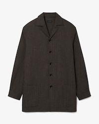 Runway Printed Wool Overshirt