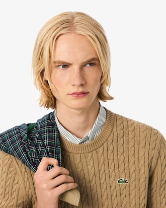 Cable Knit Cotton Sweater