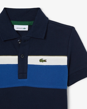 Colour-Block Piqu&eacute; Polo Shirt