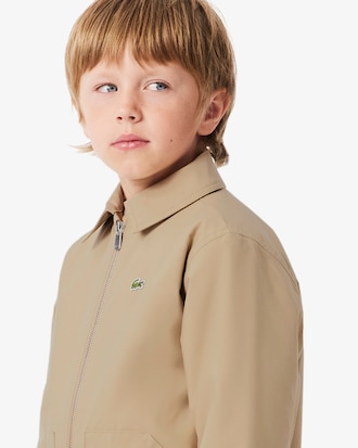 Water-Repellent Twill Harrington Jacket