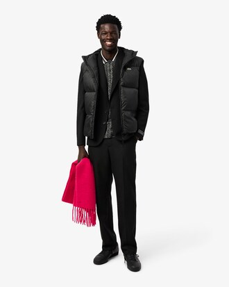 Water-Repellent Short Puffed Vest