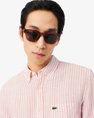 Regular Fit Striped Linen Shirt