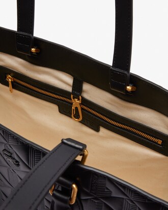 Maheki Embossed Leather Tote