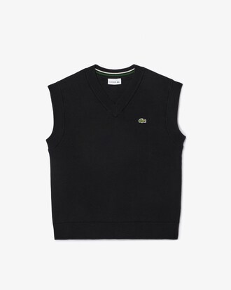 Cotton and Wool Interlock Sweater Vest