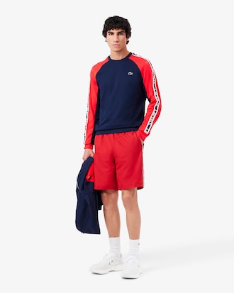 Tennis Logo Stripe Shorts