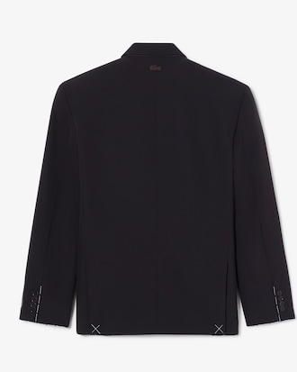 Runway Double Breasted Wool Twill Blazer