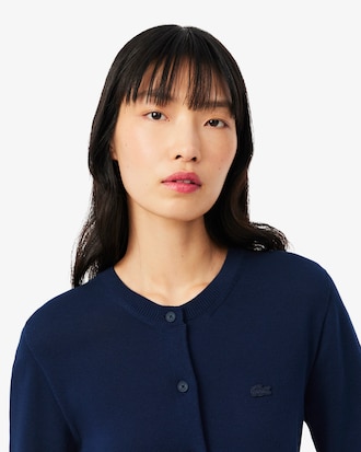 3D Rib Knit Cotton Cardigan