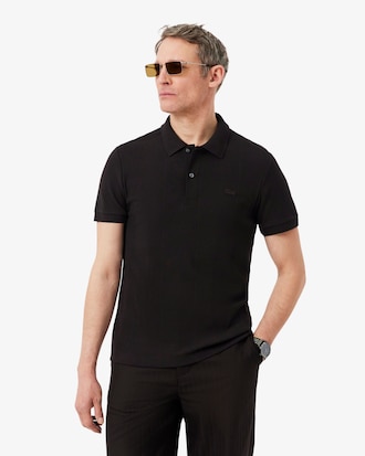 Regular Fit Ribbed Knit Polo Shirt