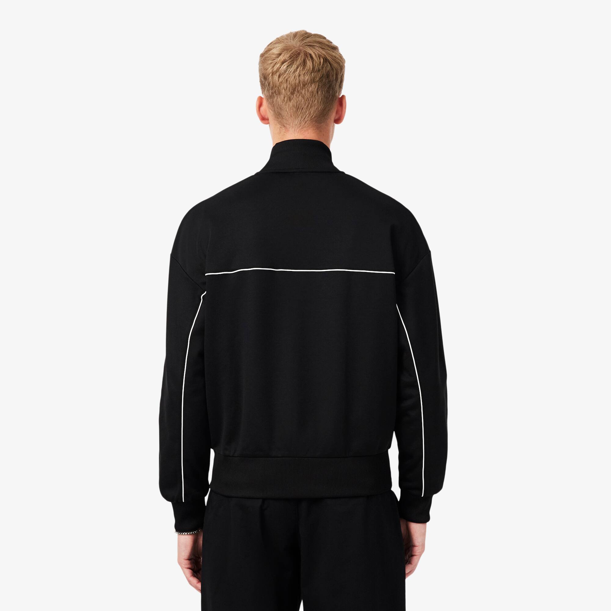 メンズウェア CROSS LINE LOGO S/S MOCK Trim Accent Zipped Sweatshirt - Men's Sweatshirts - New In 2026