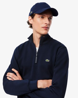 High Neck Zipped Fleece Sweatshirt