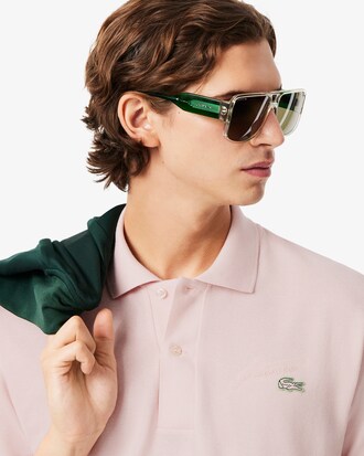Classic Fit Embroidery Detail Piqu&eacute; Polo Shirt