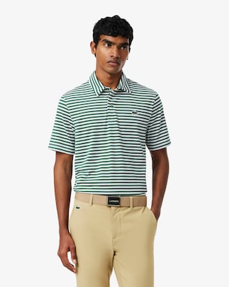 Regular Fit Ultra Dry Striped Golf Polo Shirt