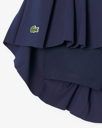 Oxford Cotton Pleated Skirt