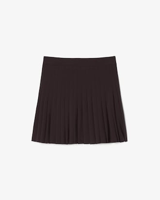 Short Pleated Wrap Skirt