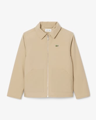 Water-Repellent Twill Harrington Jacket