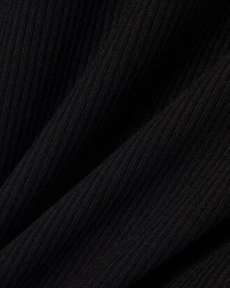 Slim Fit Ribbed Cotton T-shirt