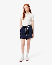 Oversized Pleated Bermuda Shorts