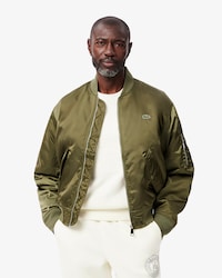Water-Repellent Padded Bomber Jacket