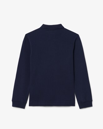Long Sleeved Petit Piqu&eacute; Polo Shirt