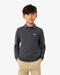 Long Sleeved Petit Piqué Polo Shirt