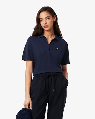 Relaxed Fit Fluid Piqué Polo Shirt