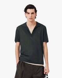 Runway Slim Fit Satin Piqu&eacute; Polo Shirt