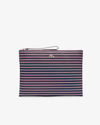 Large L.12.12 Concept Striped Clutch
