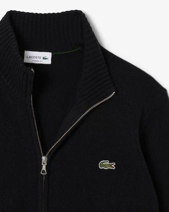 Carded Wool Zipped Sweater