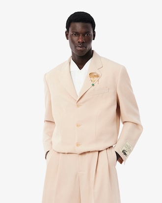 Runway Short Wool Twill Blazer