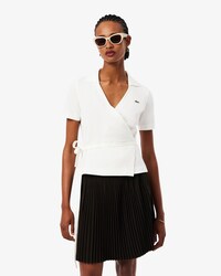 Stretch Mini Piqu&eacute; Wrap Polo Shirt
