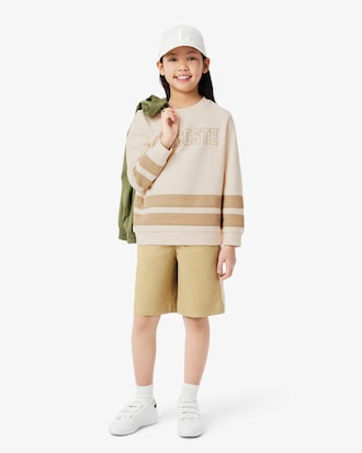 Mesh Panel Fleece Sweatshirt