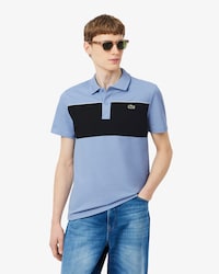Regular Fit Colour-Block Piqu&eacute; Polo Shirt