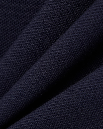 Slim Fit Two Tone Badge Accent Polo Shirt