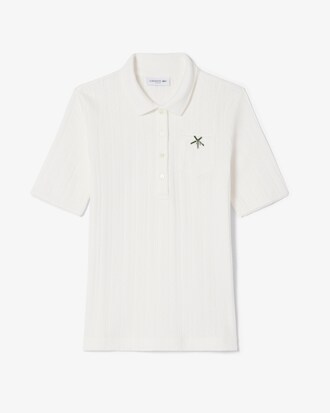 Slim Fit Pointelle Branded L.12.D Polo Shirt