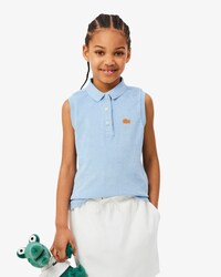 Sleeveless Terry Polo Shirt