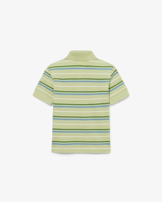 Contrast Stripe Petit Piqu&eacute; Polo Shirt