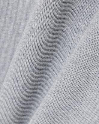 Ribbed Cotton Polo Collar Sweatshirt