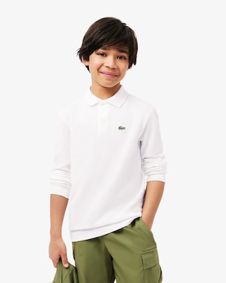 Long Sleeve Petit Piqué Polo Shirt