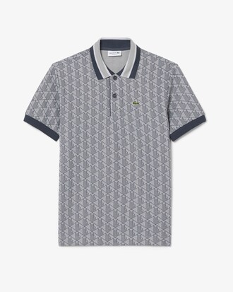 Classic Fit Monogram Jacquard Polo Shirt