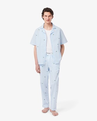 Printed Striped Cotton Pyjama Bottoms