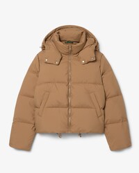 Water-Repellent Hooded Down Jacket