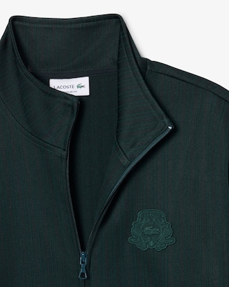 Striped Badge Accent Track Jacket