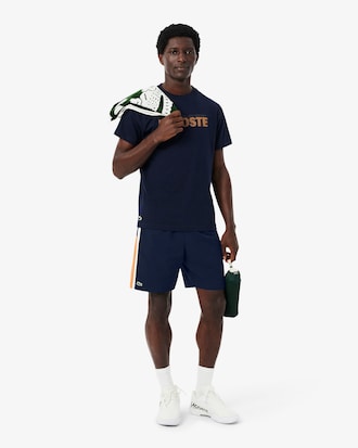 Lightweight Colour-Block Stripe Tennis Shorts