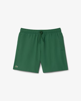 Mid Length Monochrome Swim Trunks