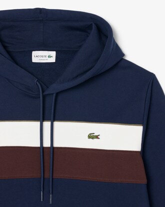 Colour-Block Fleece Hoodie