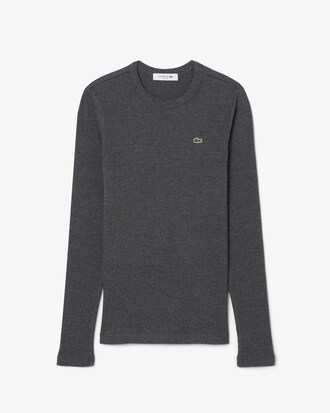 Slim Fit Ribbed Cotton T-shirt