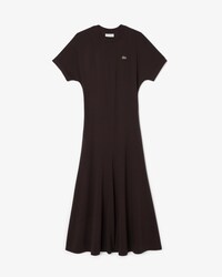 Long Fluid Piqu&eacute; T-shirt Dress