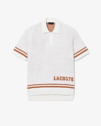Runway Boucl&eacute; Knit Polo Collar Sweater
