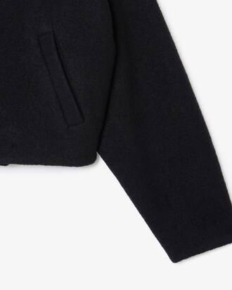 Cropped Oversized Pure Wool Jacket